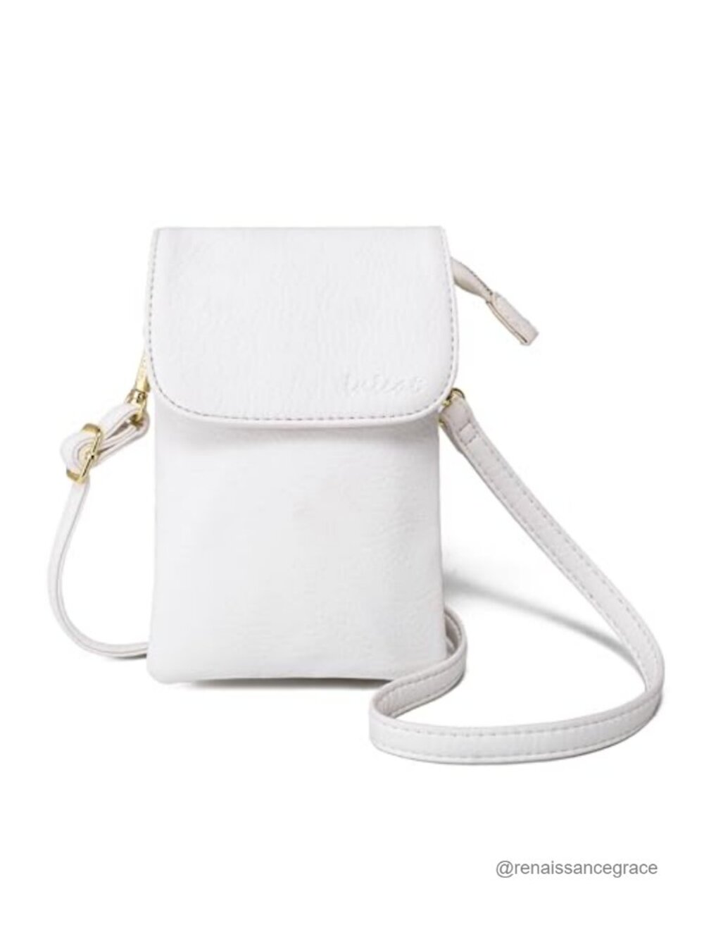 Small Vegan Leather Crossbody Phone Purse with Adjustable Strap